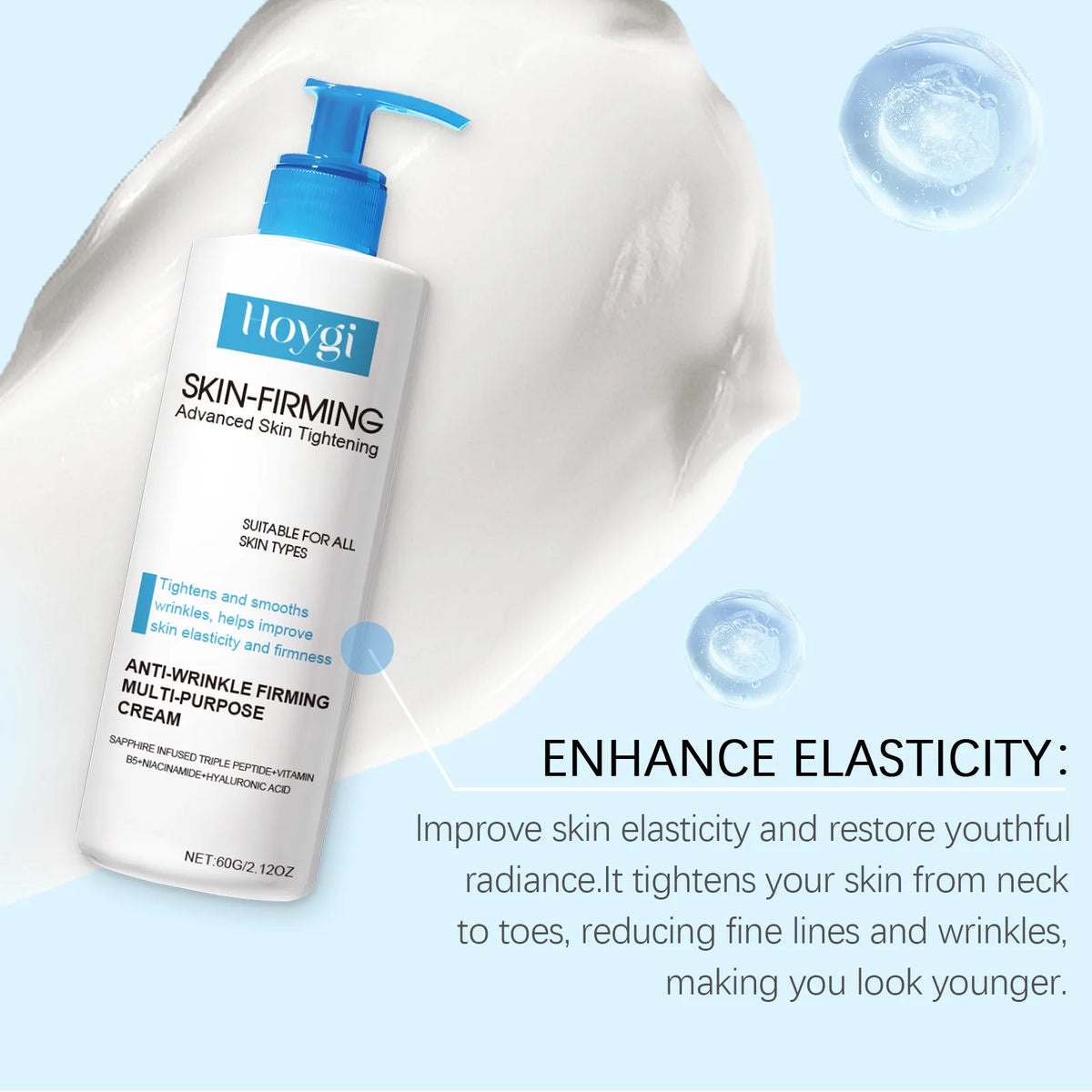 Hoygi Anti-Wrinkle Cream Panthenol Moisturizing Skin Firming Face Care Multi-purpose Nicotinamide Smooth Body Brightening Cream