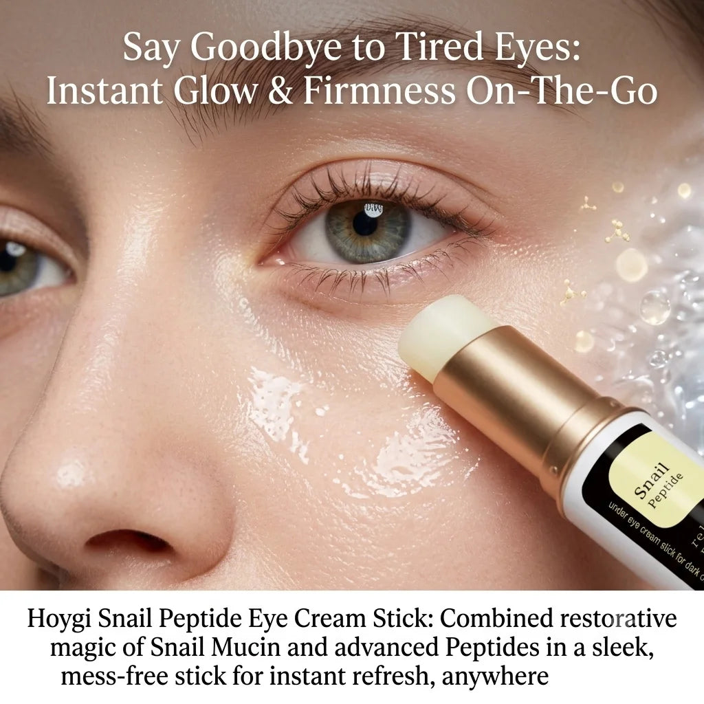 Snail Eye Cream Stick Collagen Fade Fine Lines Wrinkle Lightening Dark Circles Firming Eye Bags Puffiness Moisturizing Eye Cream