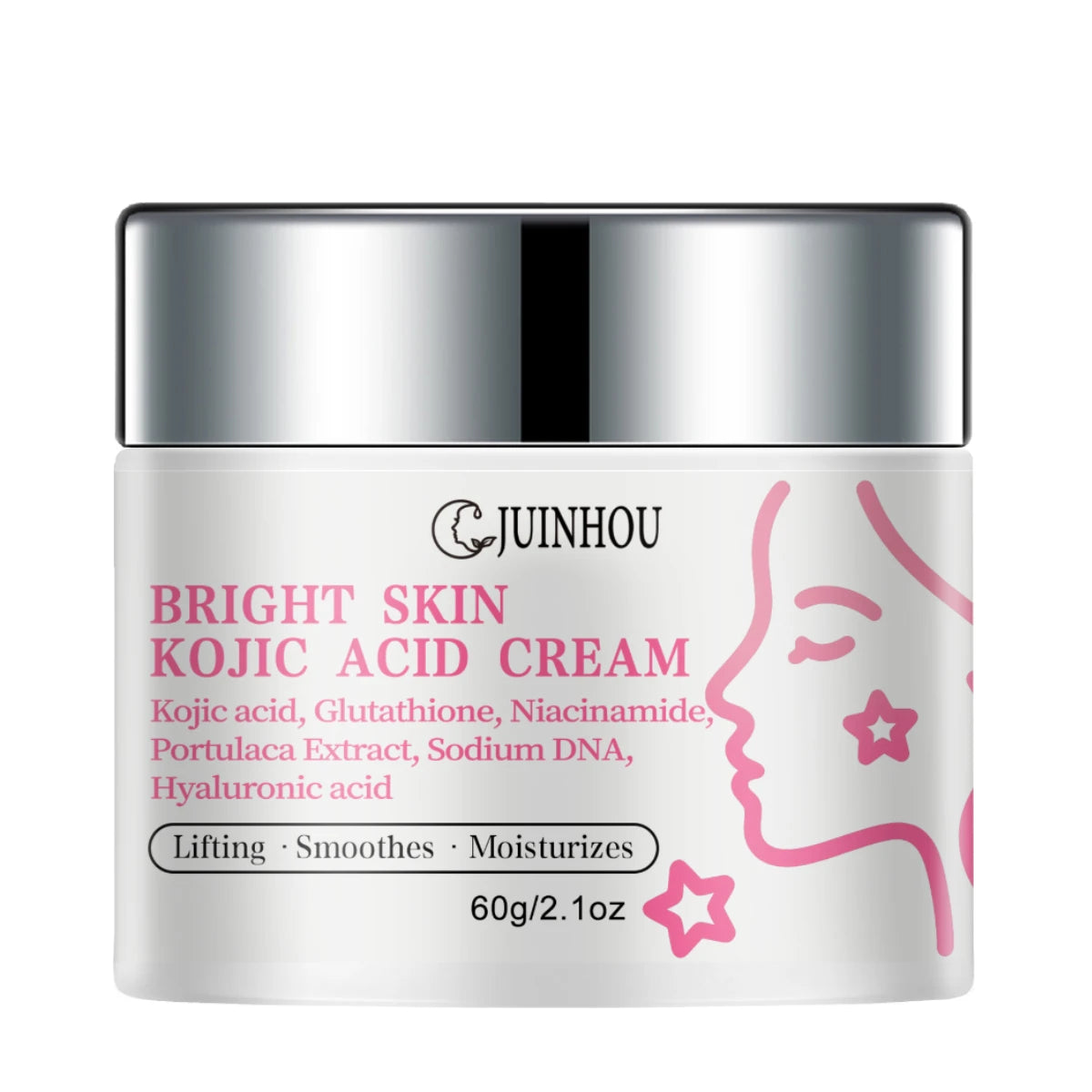 JUINHOU Lightweight Non‑greasy Moisturizing Face Cream For Dull Skin Daily Facial Hydrating Brightening Skin Care For Home Skin