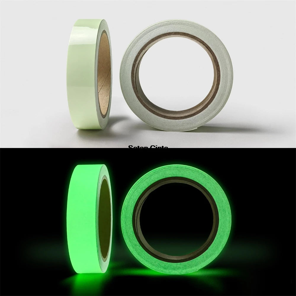 5M Green Luminous Safety Warning Strip Glow In The Dark Tape Self-Adhesive Stickers For Stage Stair Steps Home Marking Exit Sign