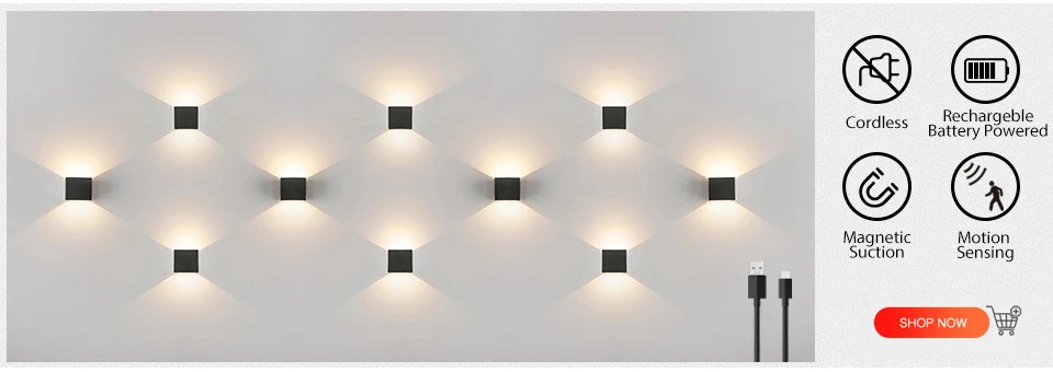 Indoor led wall lamps DC5V USB charge led  wall light bedroom modern wall lamp stair study livingroom sconce