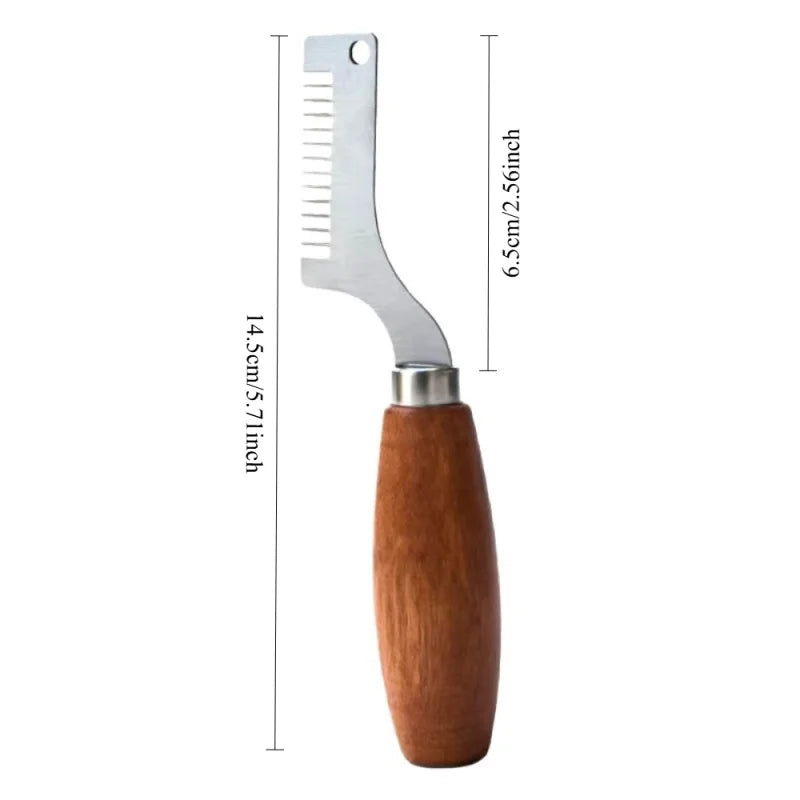 Stainless Steel Green Onion Slicer Knife Wooden Handle Scallion Shredder Vegetable Cutter Chopper Kitchen Gadgets Cooking Tool