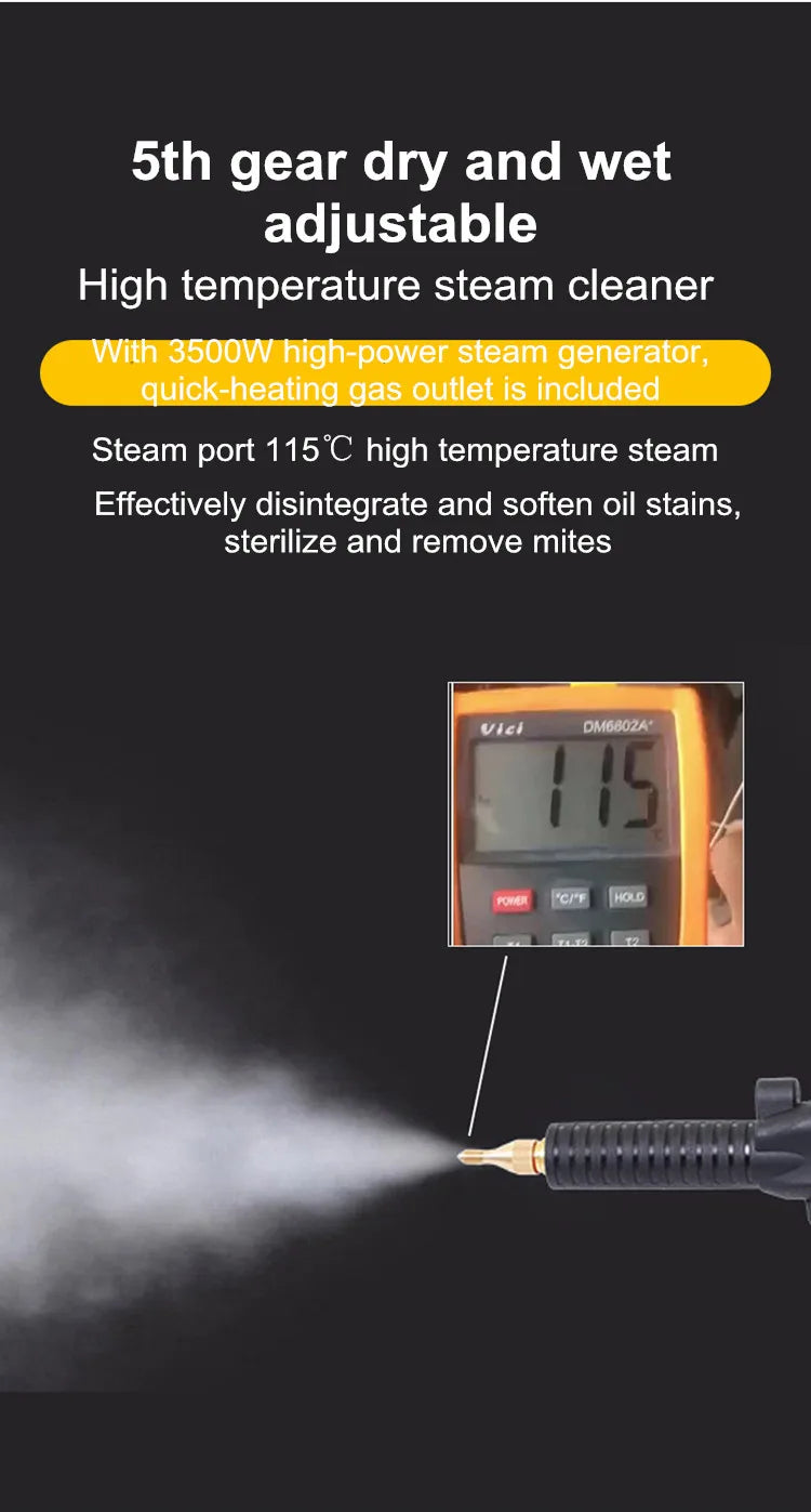 110V/220V 3500W/1700W High Temperature And High Pressure Steam Cleaner Air Conditioning Kitchen Lampblack Machine Commercial