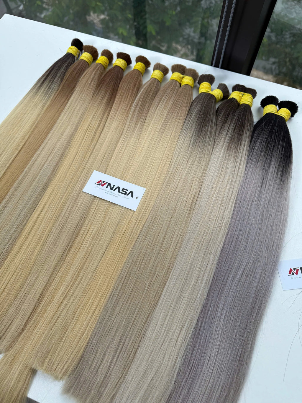 Super Double Drawn Blend Hair Weft NS38-07