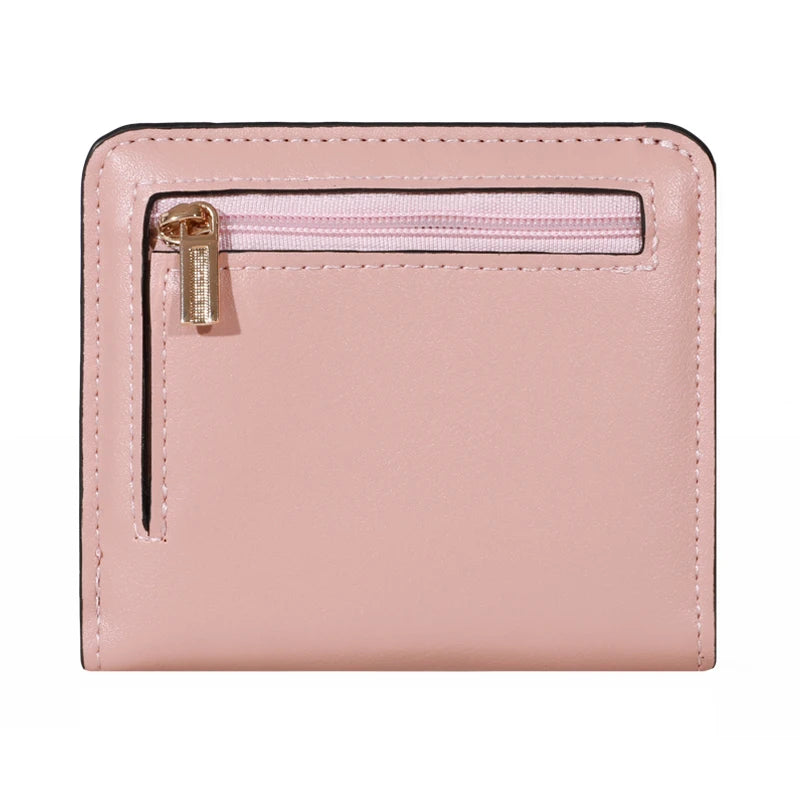 PU Minimalist Wallet - Snap Closure, Zip Pocket, Multifunctional Credit Card Holder, Casual Unisex Bag for Daily Use with
