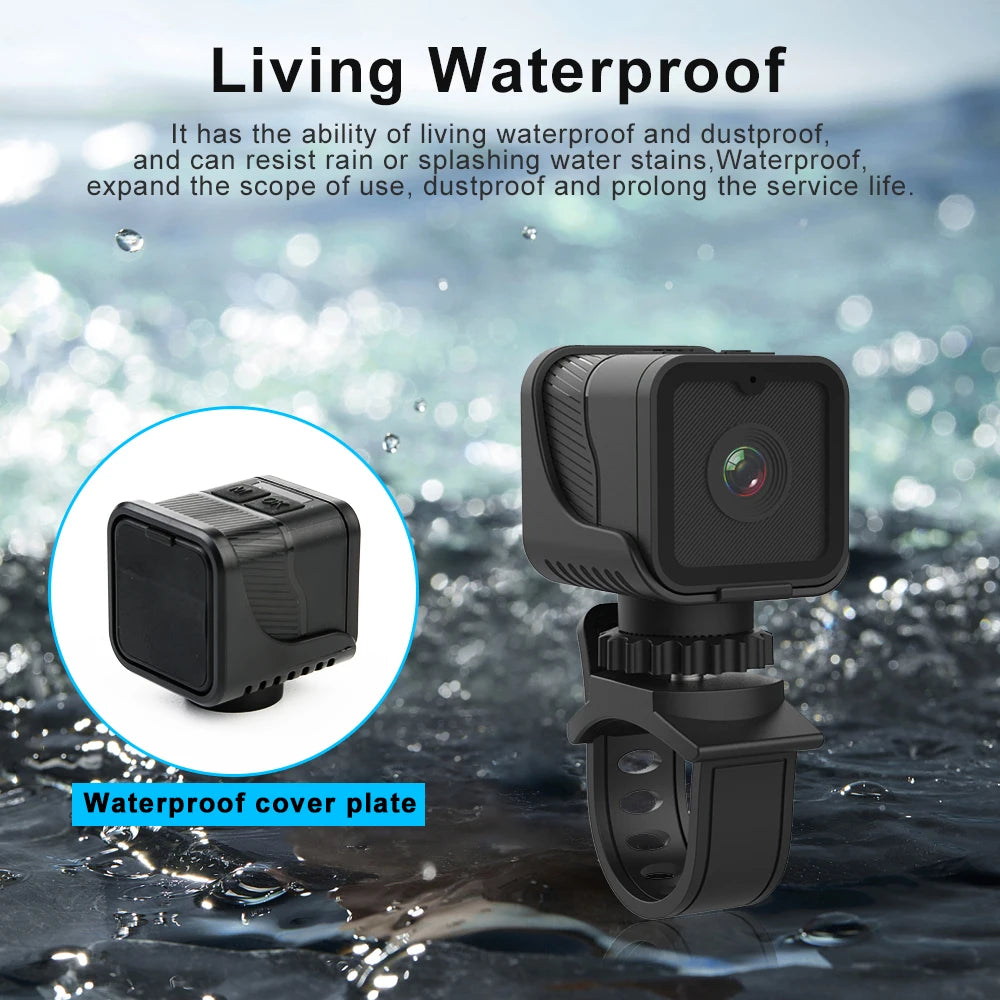 1080P HD Mini Action Camera Portable WiFi Hotspot Mini DV Camera, Waterproof Outdoor Sports Camera, Motorcycle Driving Recorder