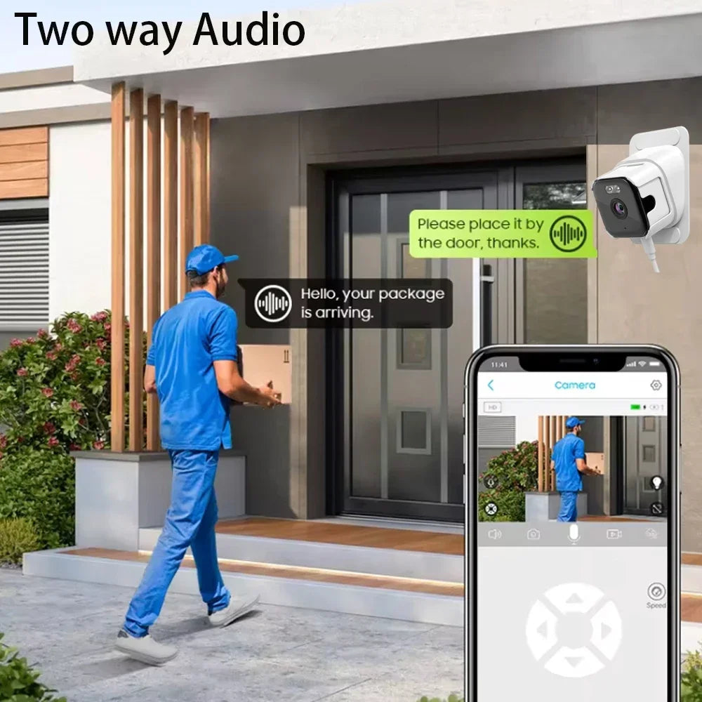 5MP Window Indoor WiFi Camera 5GHz Wireless Baby Pet Monitor Camera HD Night Vision Motion Detection Quick Install Home Security