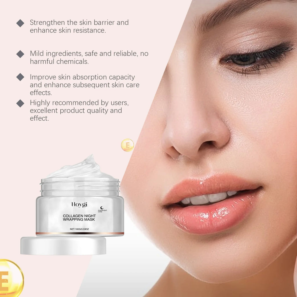 Collagen Mask Anti-aging Fade Fine Line Shrink Pores Firming Lifting Collagen Protein Skin Replenishment Moisturizing Jelly Mask