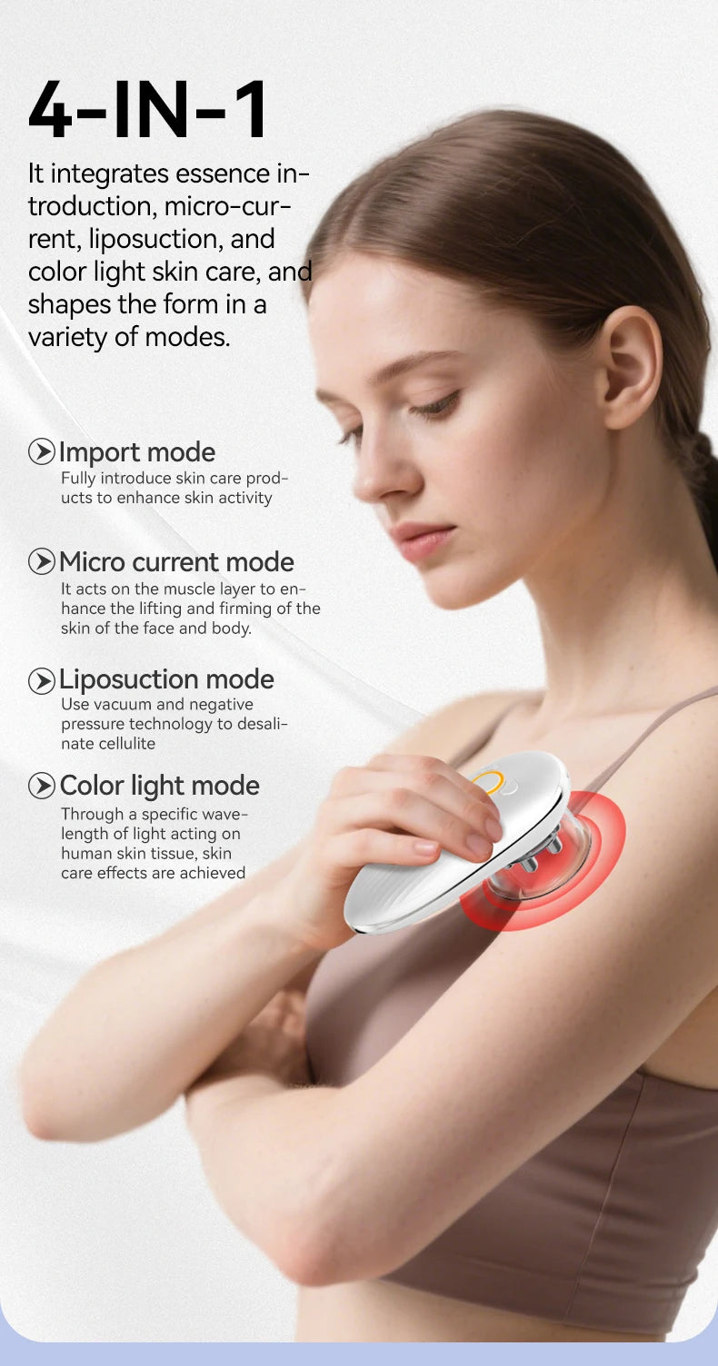 4in1 Face And Body Sculpting Massager Cellulite Reduction Slimming Device Fat Burner Shaping Tool for Weight Loss Facial Machine