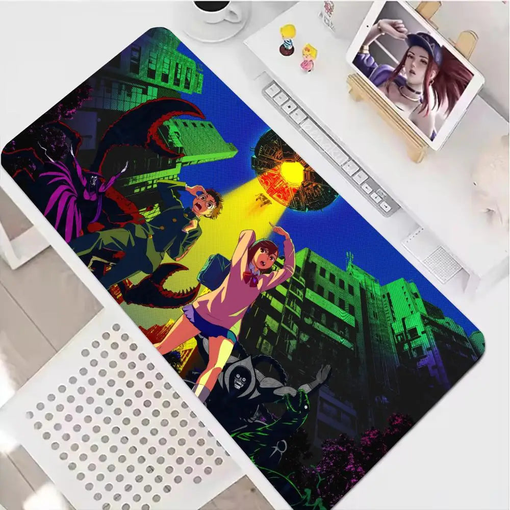 Dandadan Mouse Pad XXL Anime Extended Laptop Ayase Momo Takakura Ken Seiko teclado Mousepad Gaming Accessories Keyboard Desk Mat
