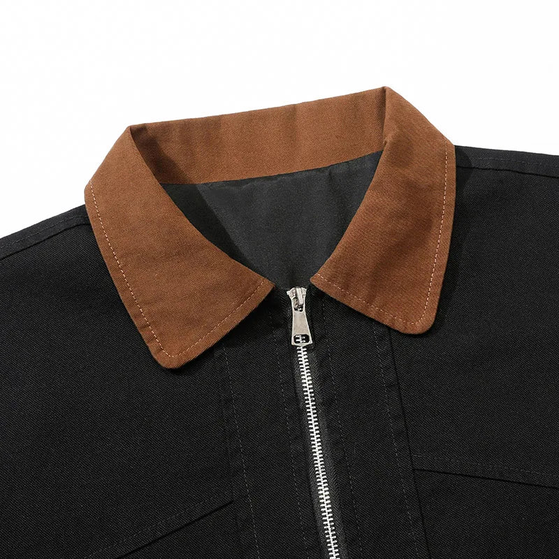 Men Jacket 100% Cotton Coats Safari Autumn Oversize 6XL 7XL 8XL Plus Size Camping Street Casual Business Work Zipper Softshell