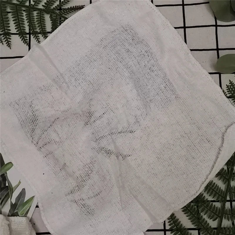 5Pcs Random 20x20cm Small Square Tea Towels Terry Cotton Printed Absorbent Kitchen Dishcloth Party Gift