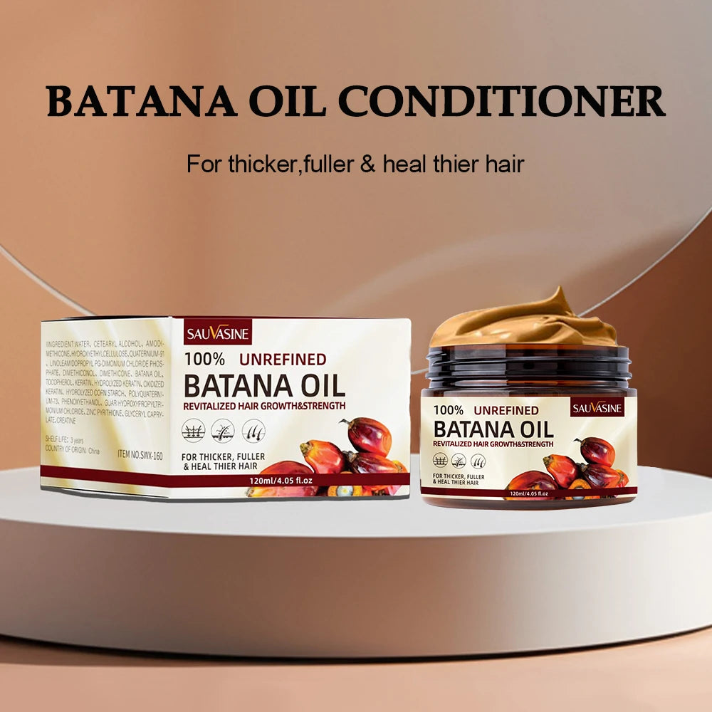 100% Natural Batana Oil Batana Butter Hair Mask Treatment Deep Conditioner for Dry Damaged Hair and Growth Nourishing & Smooth