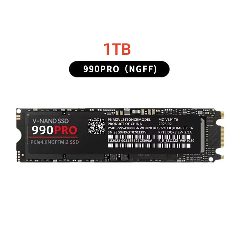 2026 new genuine 980Pro/990Pro M2 Ultra high capacity SSD portable high-speed solid state drive suitable for laptops /desktops