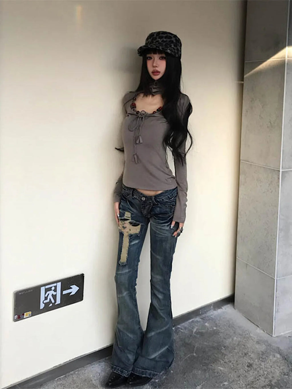 Tonngirls 2000s Japanese Jeans Pants Women Low Waist Denim Pant Streetwear American Retro Y2k Trousers Jeans Slim E-girls Jeans
