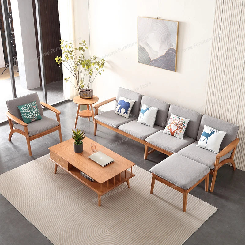 Relaxing Living Room Sofas Lounge Comfortable Wood Floor Modern Lazy Sofa Nordic Balcony European Divani Da Soggiorno Furniture