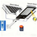 Solar street light Waterproof LED 6500k Solar Light Backyard Street Lamps with remoto control garden Security Flood Lighting