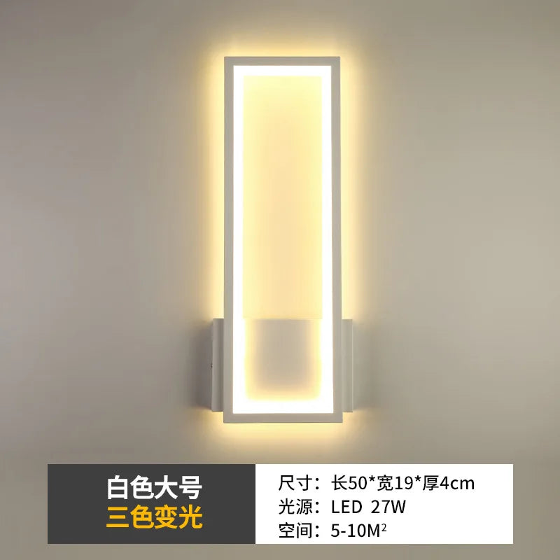 Modern Creative Wall Light LED Simple TV Background Wall Lights Bedroom Bedside Wall lamp Decorations Kitchen Indoor Lighting