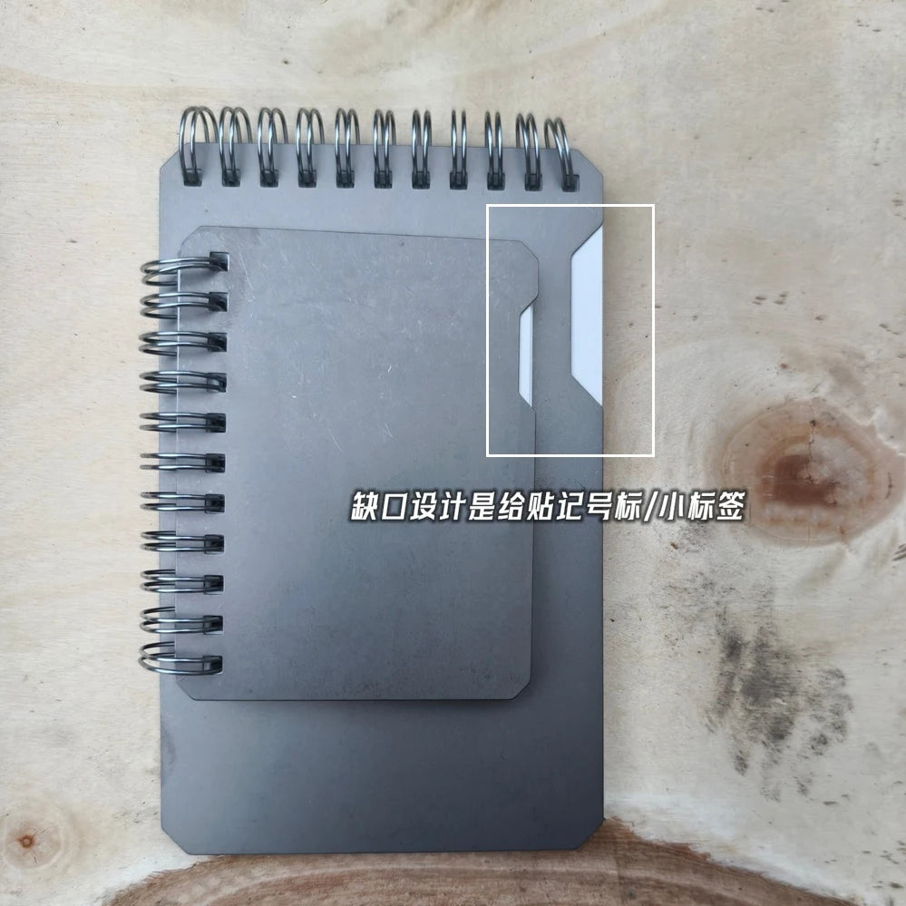 EDC Titanium Alloy Notepad Portable Recyclable Tools Outdoor DIY Survival Camping Gear EDC Multifunction Tools