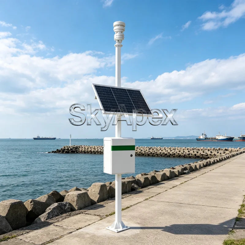 Integrated Ultrasonic Weather Station Auto Detector Wind Speed Direction Temp Humidity Pressure Rainfall High Precision