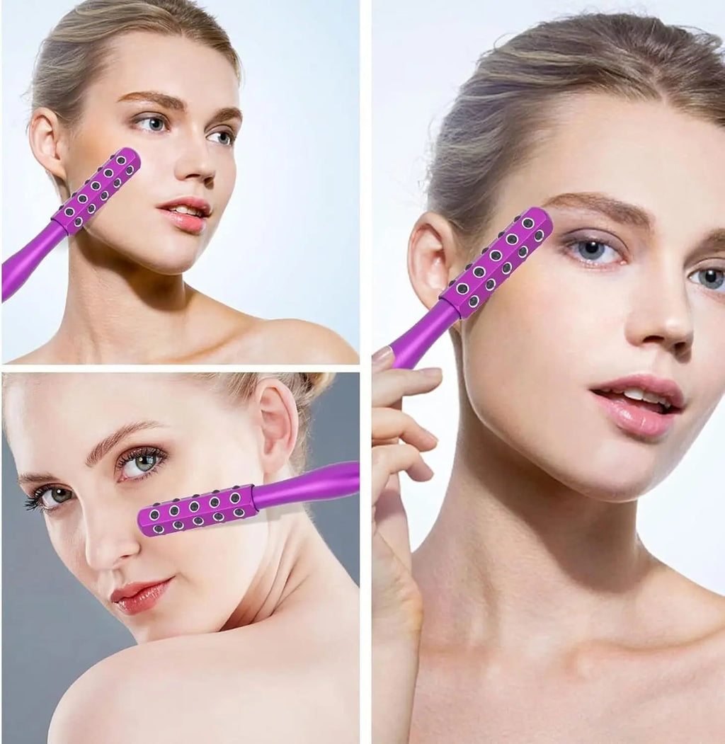 Germanlum Beauty Wand - Faclal Lifting And Massage Roller Massager - Non ElectricQuartz Stone Faclal Massage Tool,-Friendly