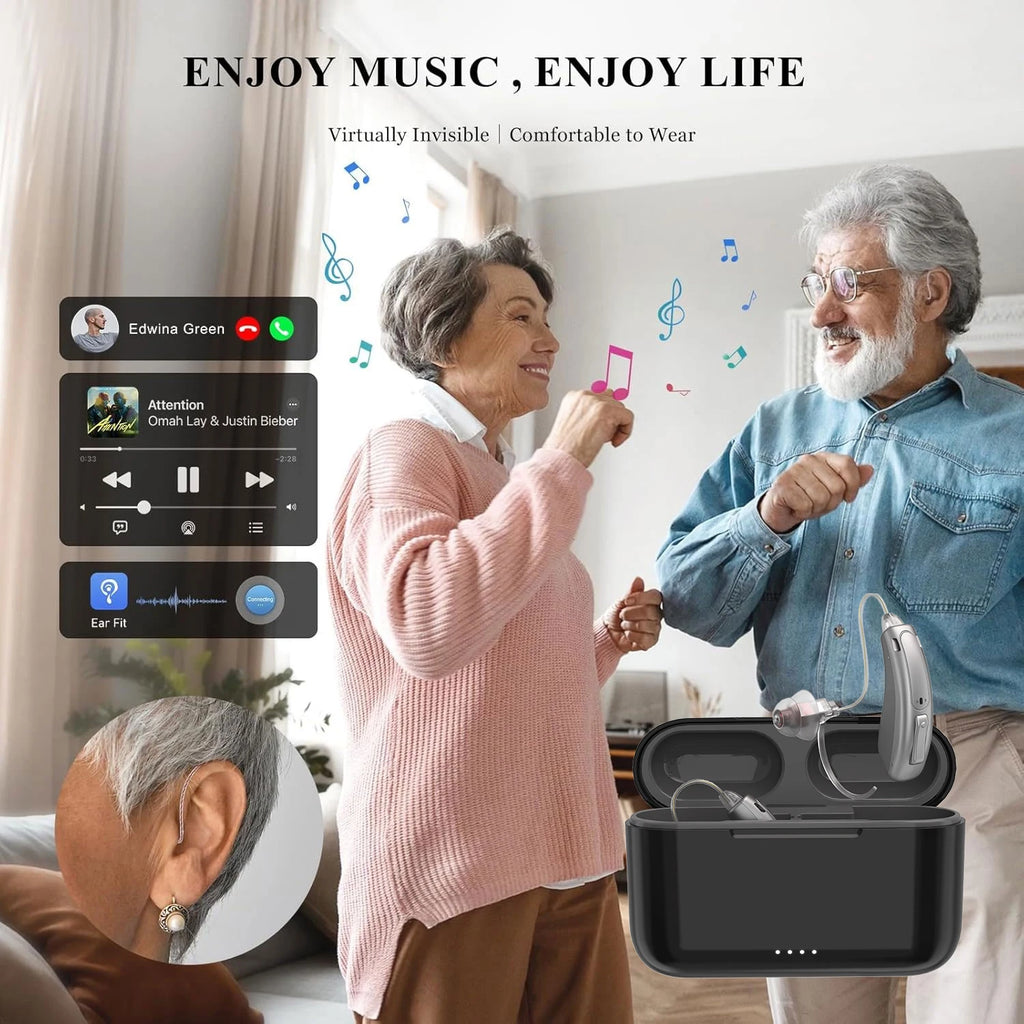 High Quality Hearing Aid Rechargeable Hearing Aids for Deafness 16 Channel Digital Ear Aids with Bluetooth APP Control Audifono