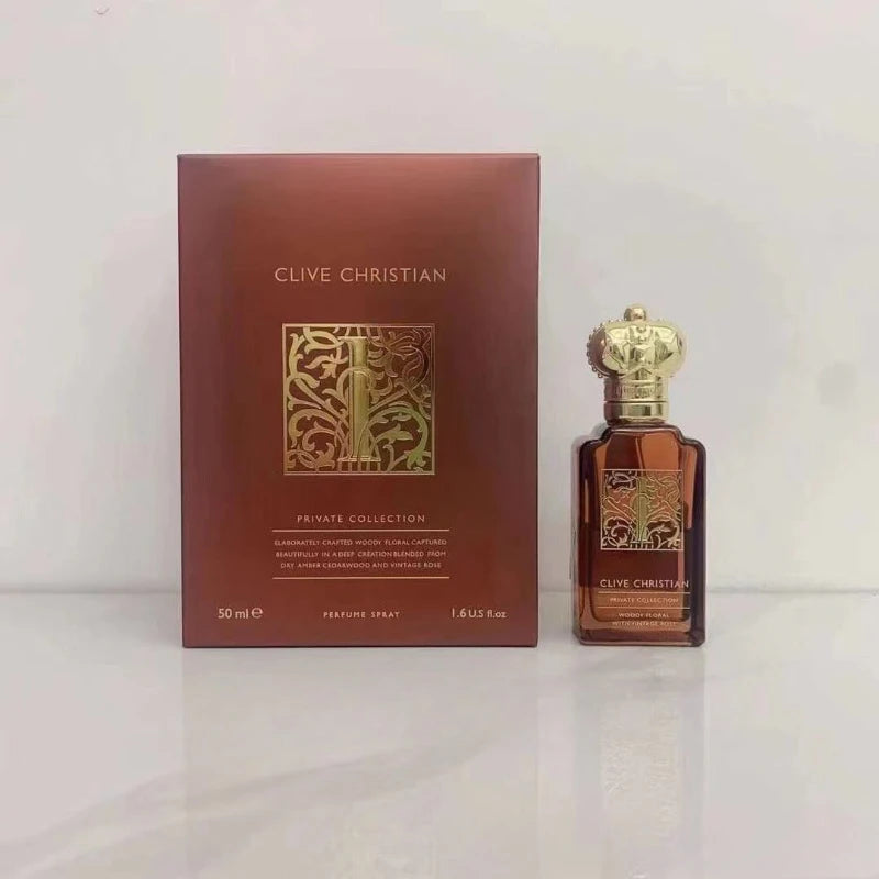Clive Christian Woody Fresh Unisex Perfume 50ml – Long Lasting Elegant Fragrance with Peach Jasmine Rose Sandalwood Amber Musk