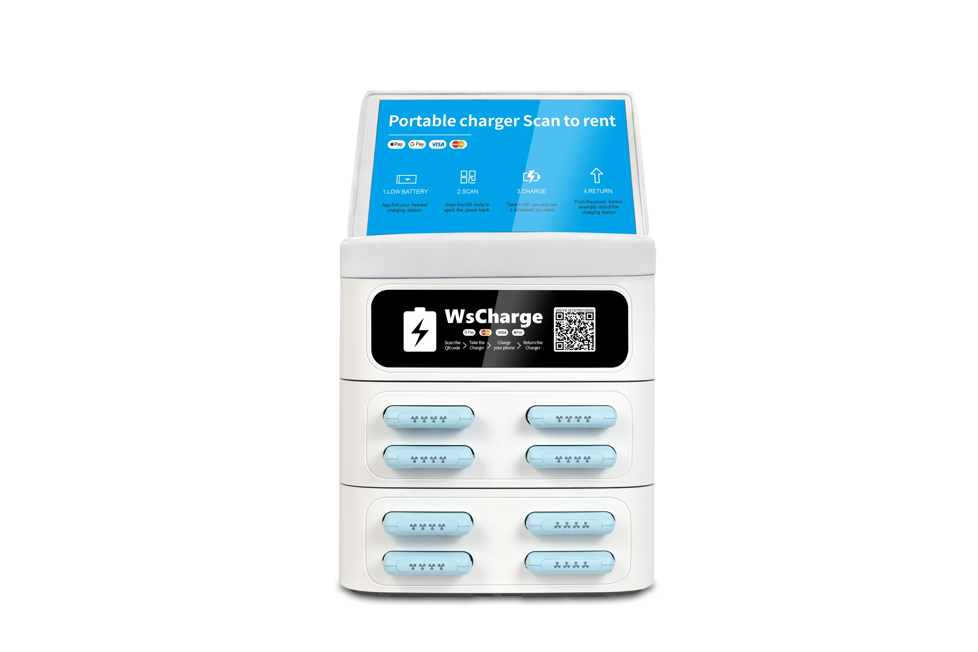 Rental Powerbank Vending Machine Power  Charging Station Portable Power Bank Sharing for Mobile Phone