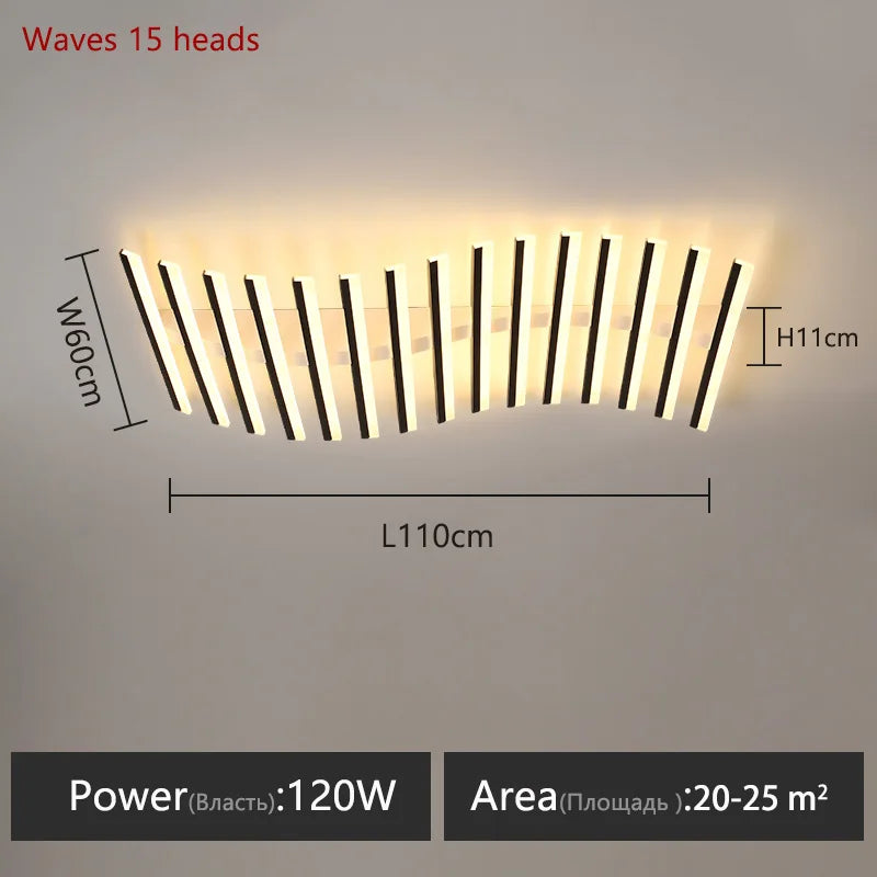 Modern Living Room Lamps Ceiling Light Interior Decoration for Home House LED Lamps for Bedrooms Linear Ceiling Light Home Lamp