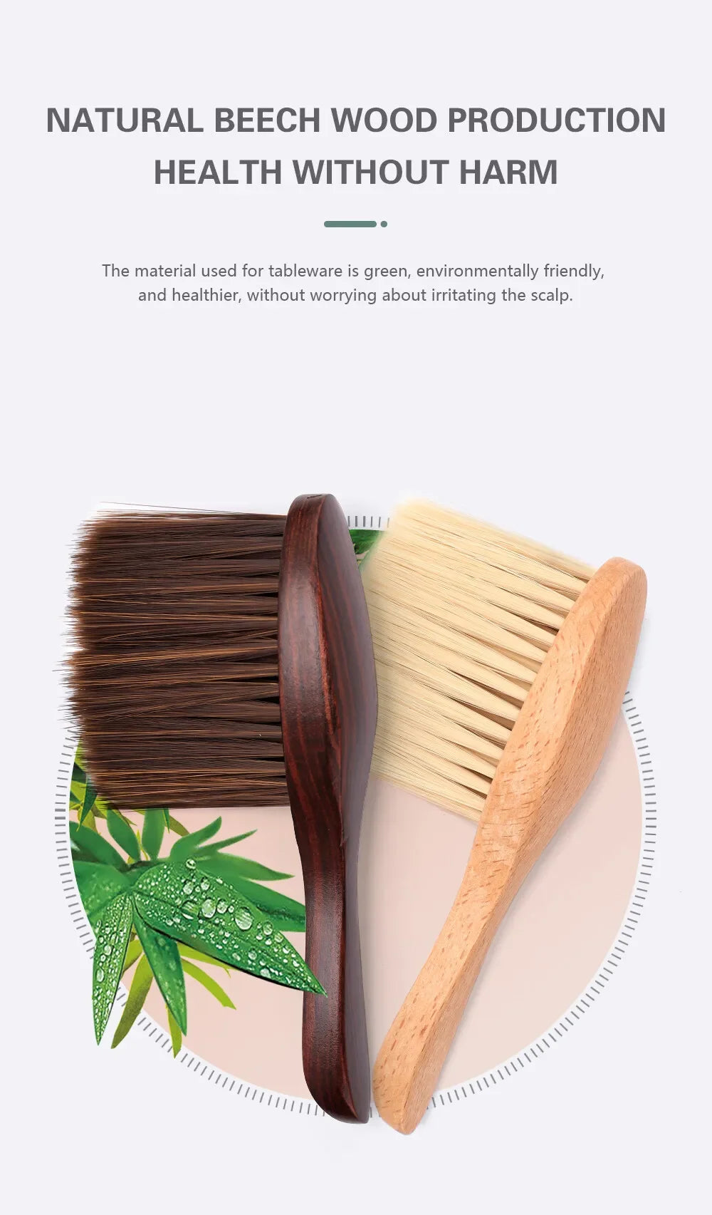Barbertop Neck Duster Hairdressing Cleaning Brush Hair Brush Remove Soft Brush Salon Stylist Barbershop Tools