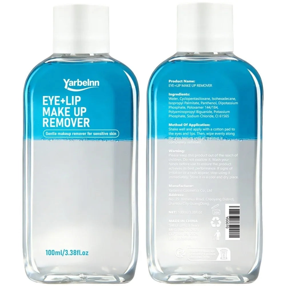 Non-Irritating Eye and Lip Makeup Remover Deeply Cleanses Quickly Gently Makeup Removal Oil Soothing Skin Cleansing Oil