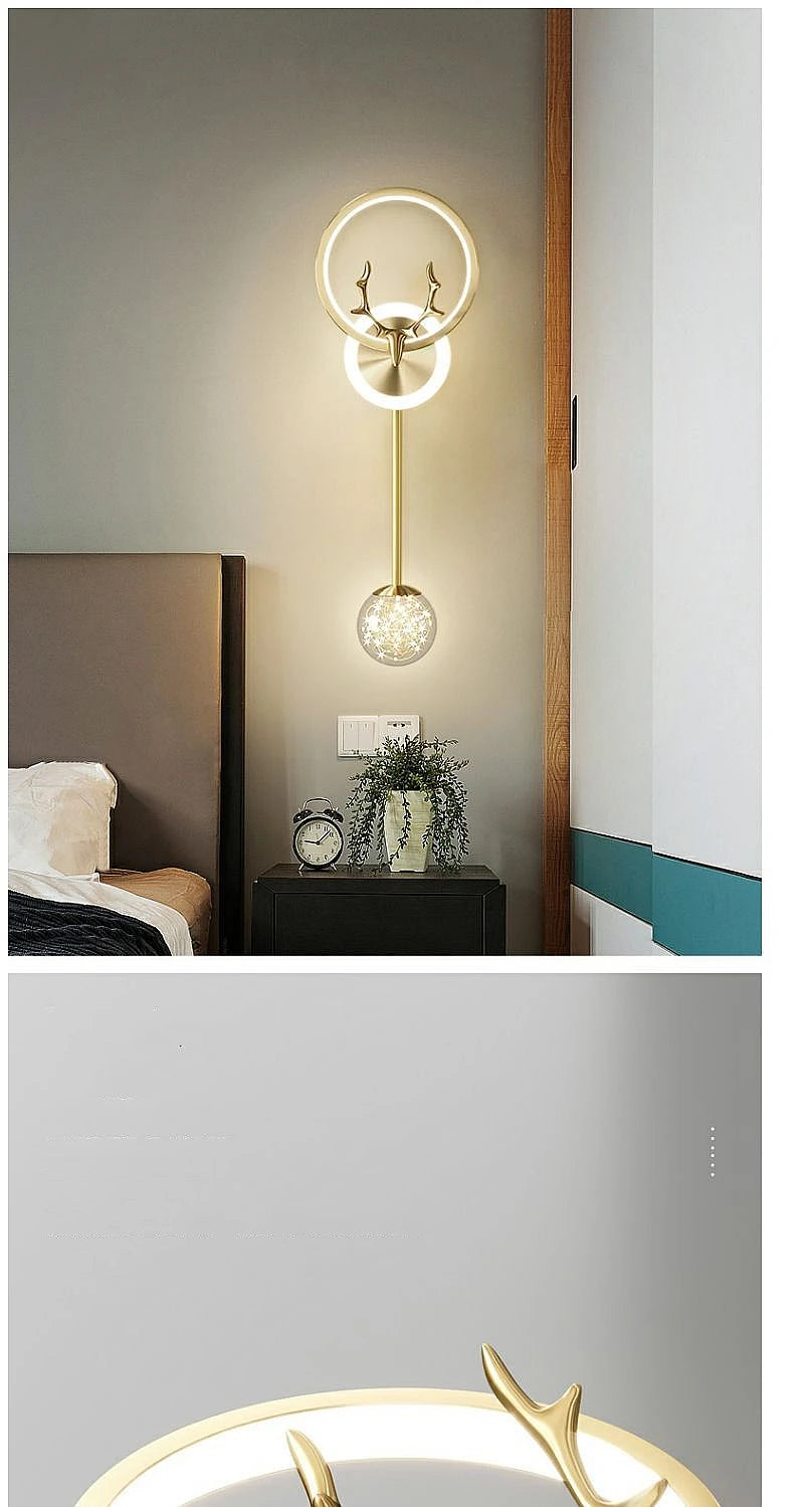 Wall Light Modern Living Room Decor Bedroom Led Lights Lamps Tokio Hotel Lamp Bedside Table Home Decoration Lighting for Dining