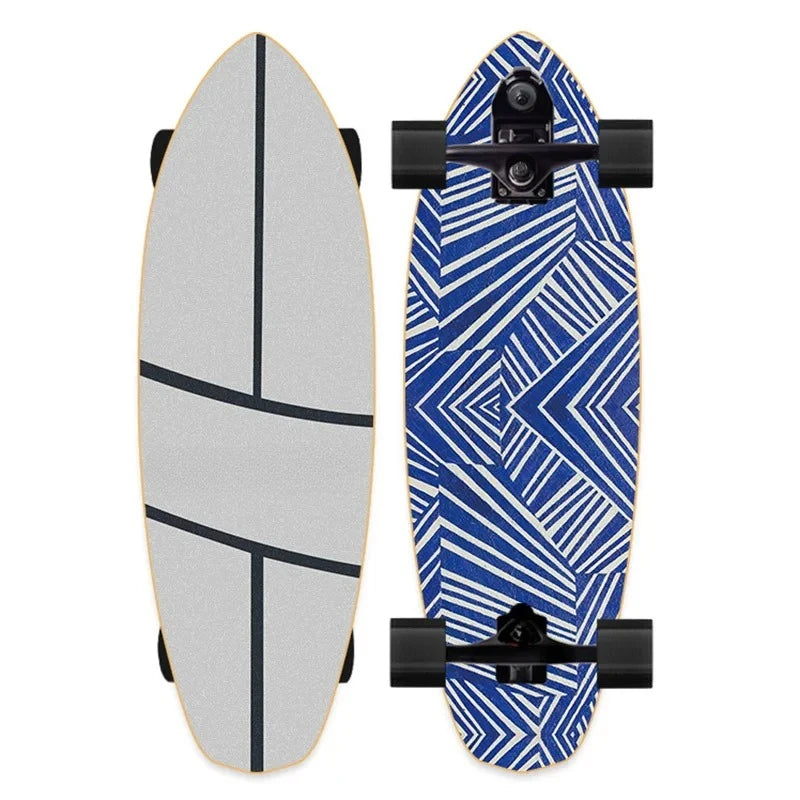 82cm Professional S7 P7 Carver Surf Land Skateboard Highly Smooth Maple Professional Land Surfboard Big Fish Board