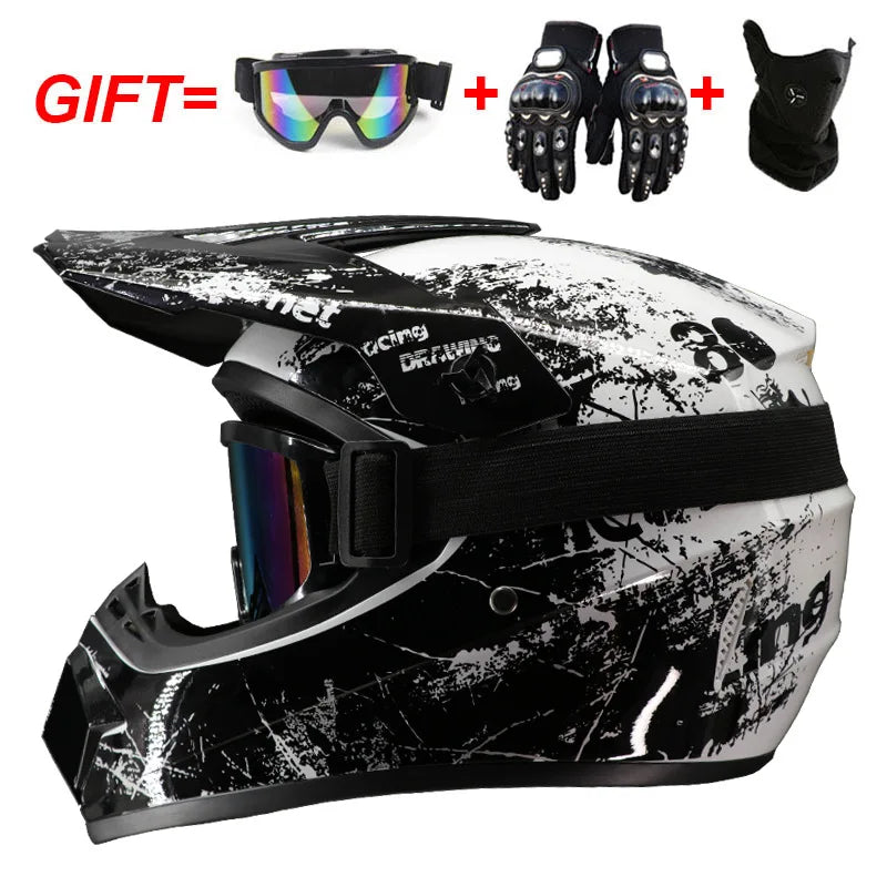 Full Face Off-Road Helmet: Conquer Every Trail DOT Certified Safety Unbeatable Value Built for Adventure for youth kids