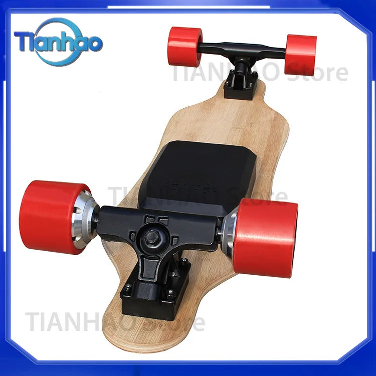 Electric Longboard for Adults High Speed Affordable Aluminum Deck with 90mm Polyurethane Wheels Customizable Colors for Boys