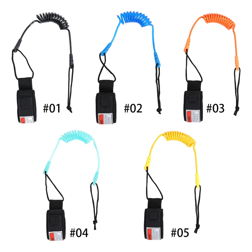 Elastic Sup Board Foot Leg Rope Adjustable Sup Paddleboard Safety Leash Kayak Boat Lifesaving Ankle Ropes for Surfing Stand UP