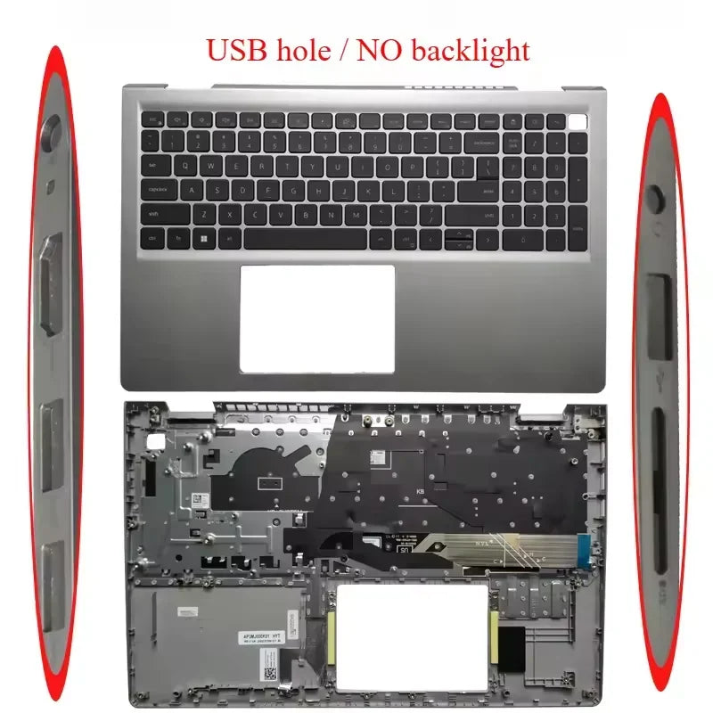 New For Inspiron 15 3510 3511 3515 3520 3521 3525 3530 3535 Laptops LCD Back Cover Bezel Hinge Palmrest Bottom Case 0WPN8 09WC73