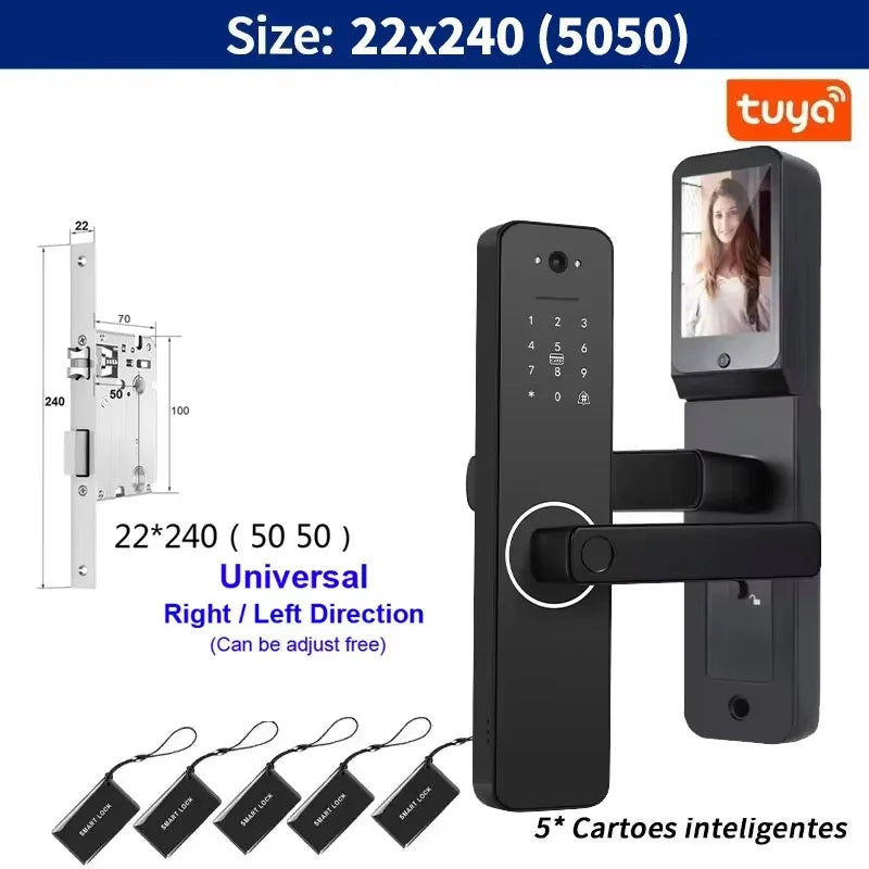 DSKDFTY Tuya wifi Smart Door Lock Digital Electronic Lock Remote APP Fingerprint Password RFID Unlock For Home house