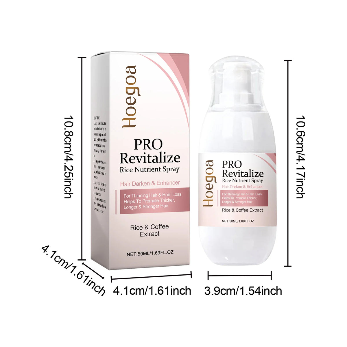 Fermented Rice Water Hair Growth Essential Hair Re-g-rowth Oil Scalp Treatment Hair Fall Control Serum Plant Dense Hair Spray