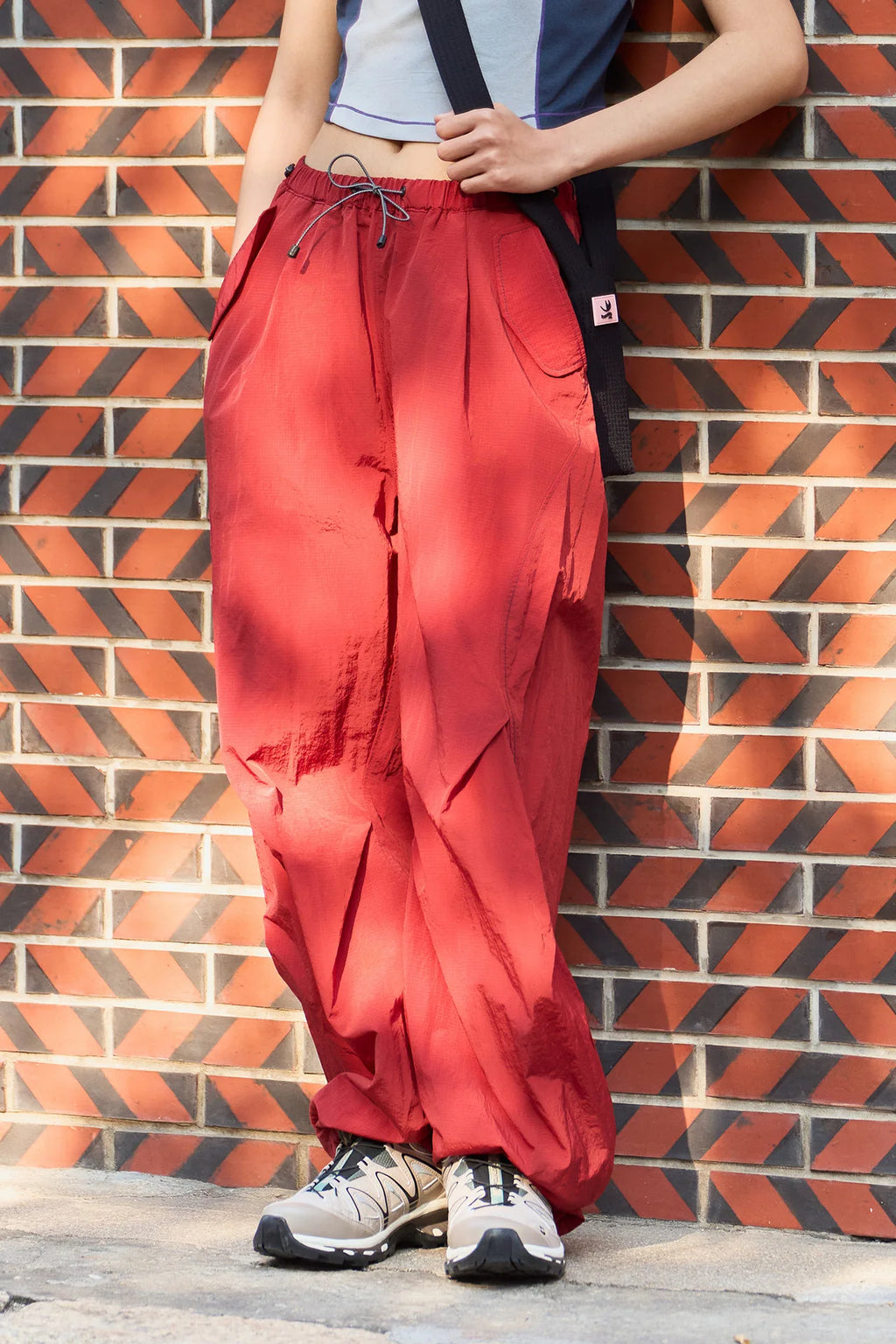 Men Women Outdoor Lightweight Quick Dry Loose Casual Sport Wide Leg Cargo Pant Couple Streetwear Hiking Track Techwear Trousers