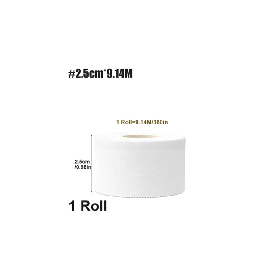 4 Rolls Athletic Tape Cotton Medical Sports Tape Latex Free Easy Tear No Scissors for Physical Therapy ﻿