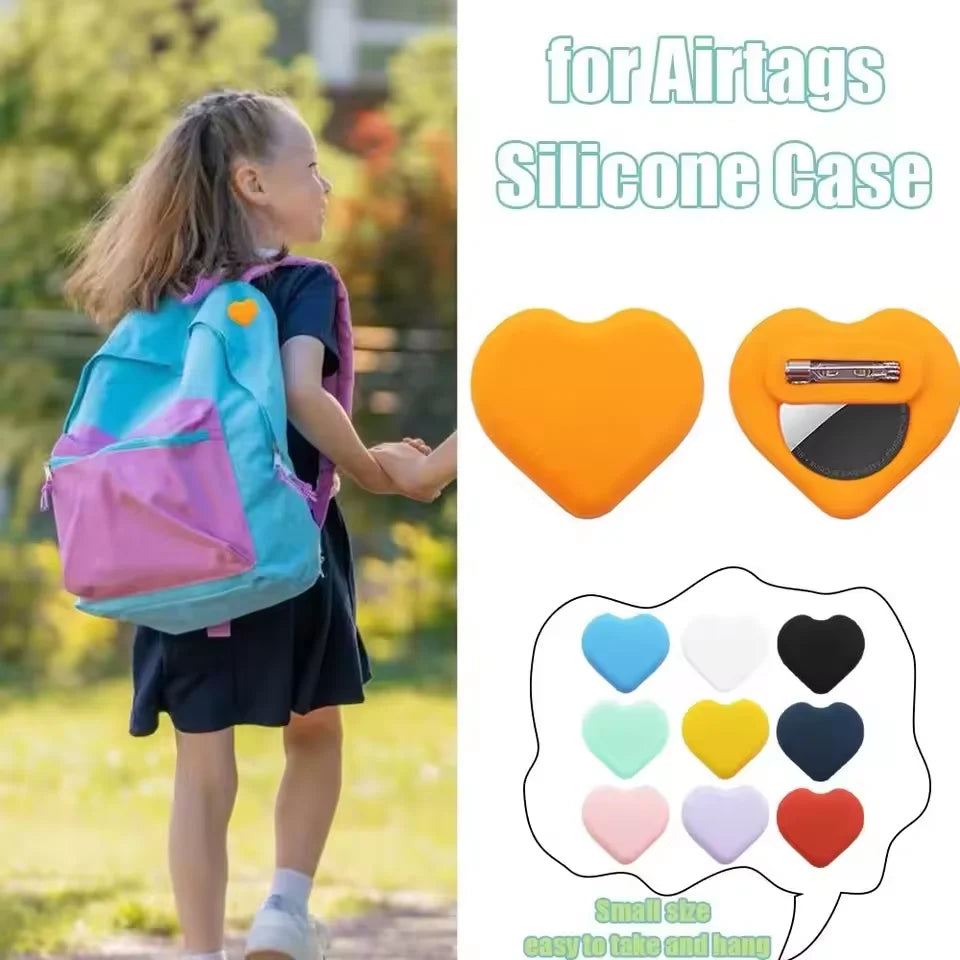 New AirTag Hidden Holder for Kids,Silicone AirTag Case with Safety Pin,Tracker Anti-Lost Cover for Kids,Elderly,Luggage,Clothing