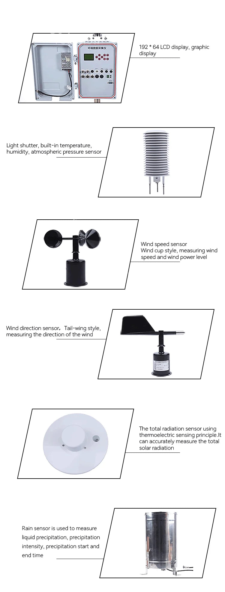 AMAWS00X Weather Sensor Meteo Meteorological Station Automatic Weather Station Iot for Farm Irrigation