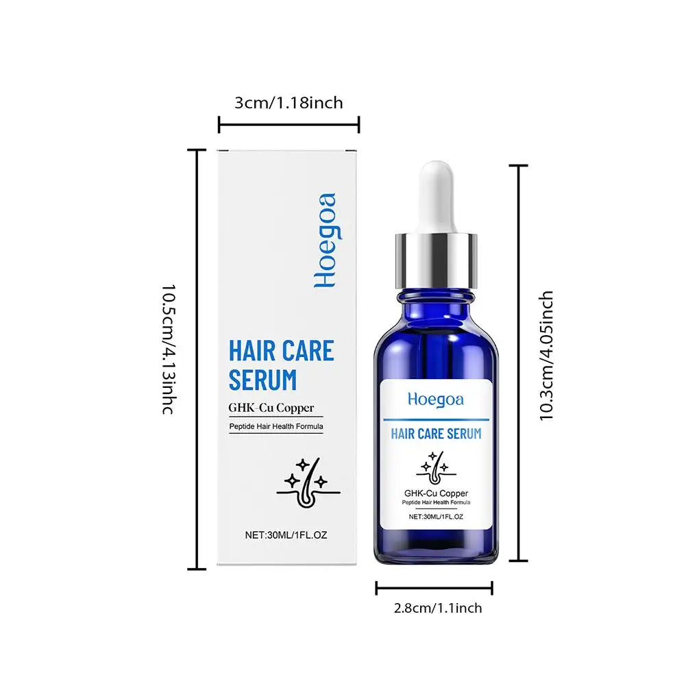 30ML Copper Peptide Serum for Hair Growth, GHK-Cu Peptide Hair Serum Non-Greasy Scalp Care for Thicker Fuller Hair Anti Loss