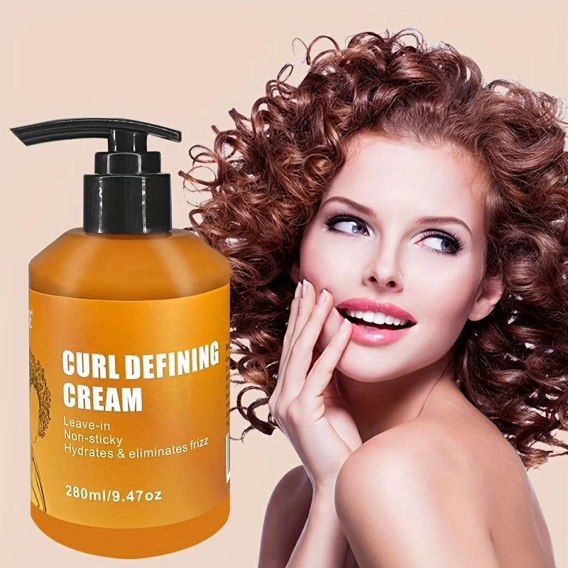 GZE CURL DEFINING CREAM with Argan Oil for Wavy and Curly Hair Moisturizer and Deep Conditioning for Shine and Bounce