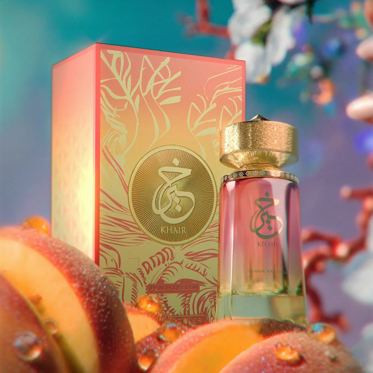 Unisex Eau De Parfum Paris Corner Khaire Peach Sweet & Sensual Perfume Notes of Peach Ginger & Musk for Men & Women