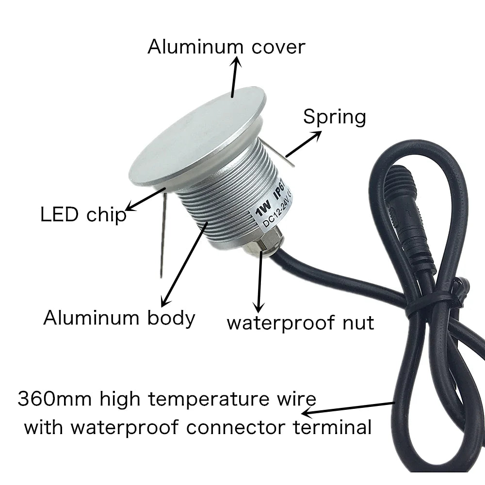 IP67 LED Staircase Wall Lamp Outdoor Waterproof Garden Decorative Stairs Wall Light Porch Corridor Sconce Walkway Lights 12V 24V