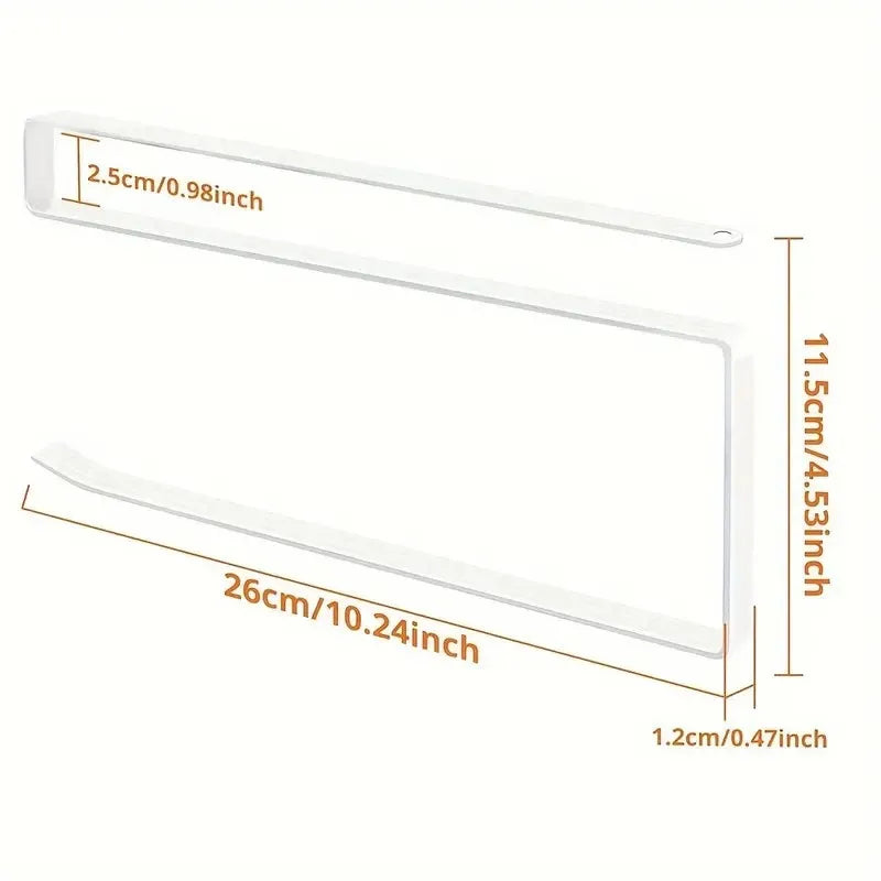 Wall Mount Kitchen Organizer Holds Plastic Wrap Dishcloth Aluminum Foil Dispenser Includes Paper Towel Holder