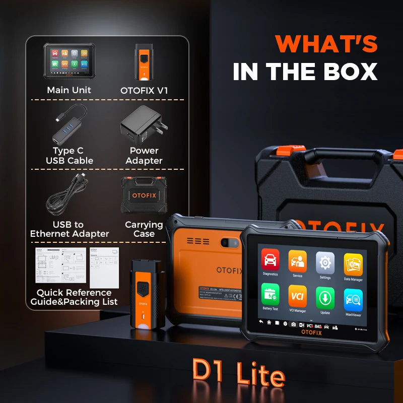 OTOFIX D1 Lite Bluetooth Car Diagnostic Tool OBD2 Scanner Bi-Directional Automotive Scan Tool 2 Years Free Update Active Test