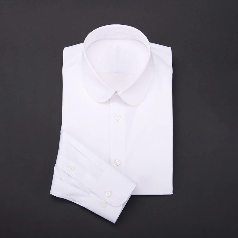 custom men's shirt Eton collar slim-fit business gentleman suit mens formal shirts